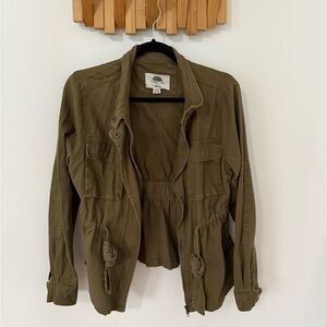 Women's 1 Sunset Lane Olive Green Jacket, Size Medium